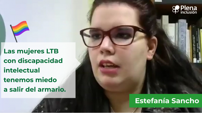 Ir a Estefanía Sancho: "Las entidades de Plena inclusión deberían acompañar a personas LGTB con discapacidad intelectual a conocer colectivos LGTBI"