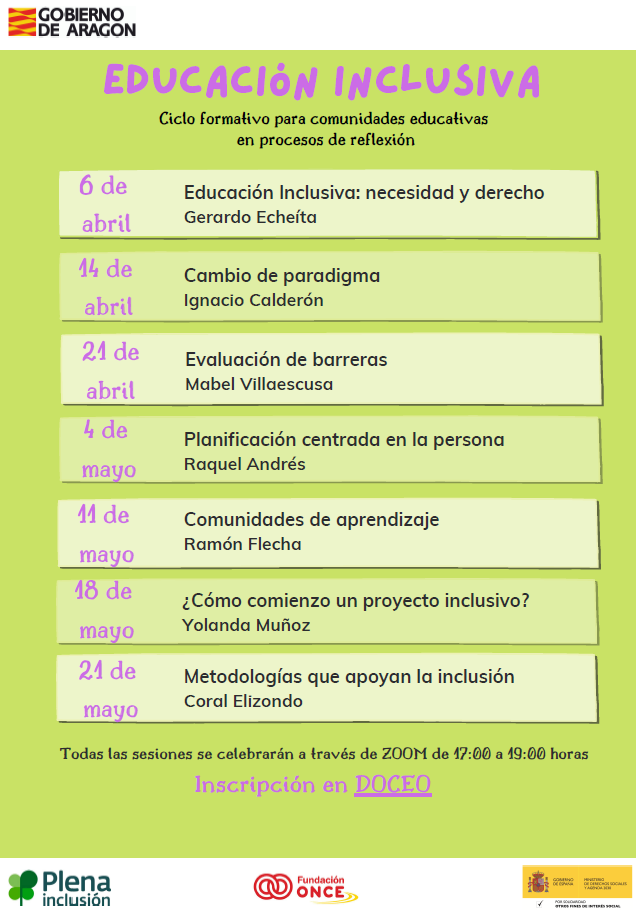Ir a Ciclo formativo sobre educación inclusiva