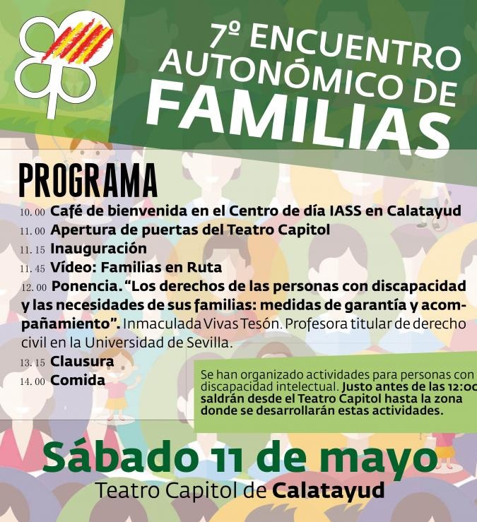 Ir a Mañana sábado se celebra en Calatayud el 7º Encuentro Autonómico de Familias de Personas con Discapacidad Intelectual