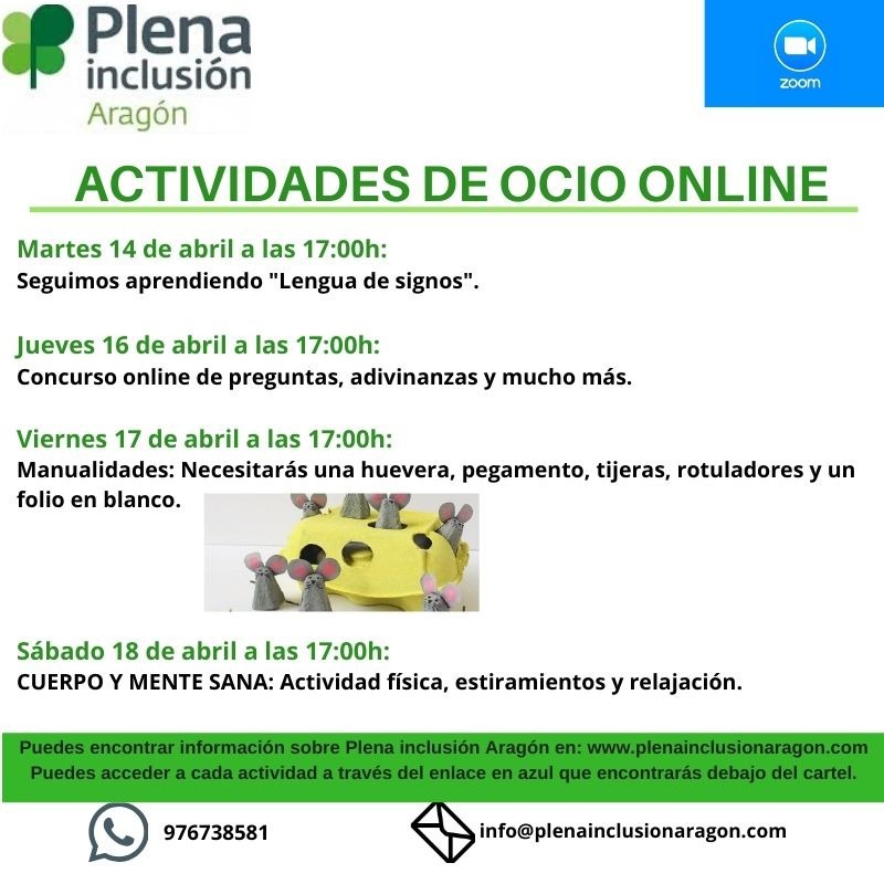 Ir a Actividades de ocio online para esta semana