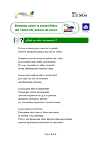 Ir a Encuesta sobre la accesibilidad del transporte público de Utebo