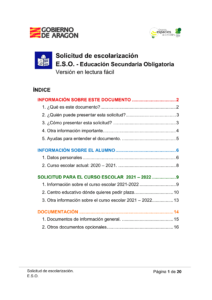 Ir a Solicitud de escolarización