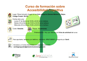 Ir a Curso de formación sobre Accesibilidad Cognitiva
