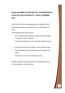 Ir a Guion de informe del gestión de vicepresidente ejecutivo
