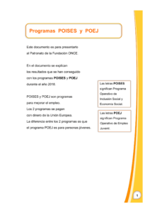 Ir a Programas POISES Y POEJ