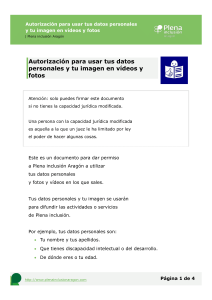 Ir a Autorización para usar tus datos personales NO tutélanos