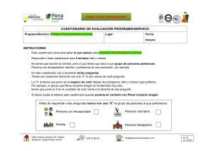 Ir a CUESTIONARIO DE EVALUACIÓN PROGRAMA/SERVICIO