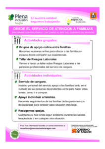 Ir a CARTEL ACTIVIDADES SERVICIO FAMILIAS