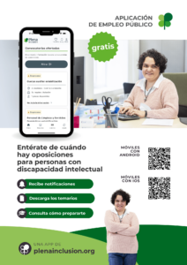 Ir a Cartel. Aplicación de empleo público accesible