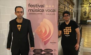 Dos de los auxiliares de eventos que trabajaron en el Festival Saulus.