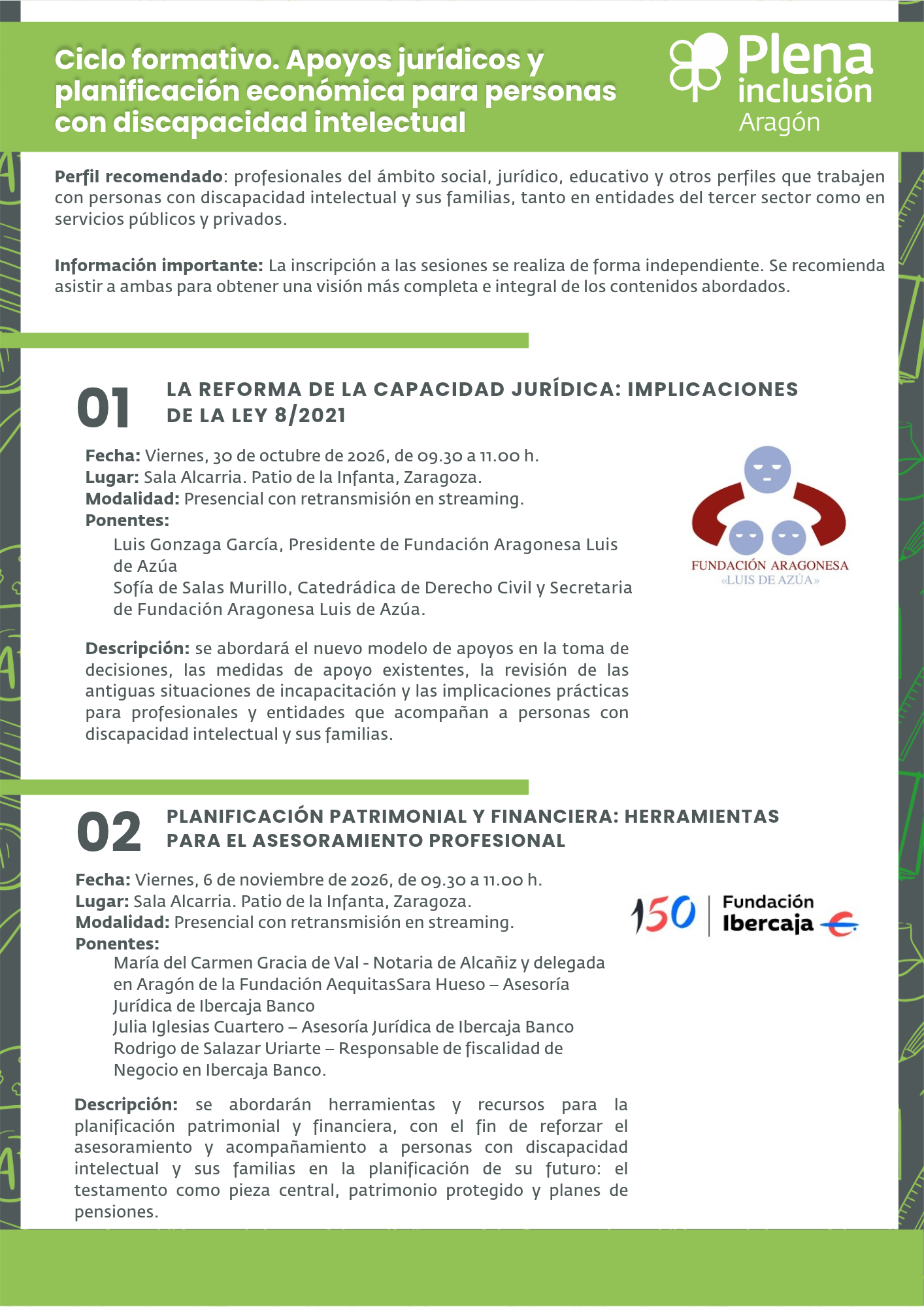 Ir a Ciclo formativo ‘Apoyos jurídicos y planificación financiera’